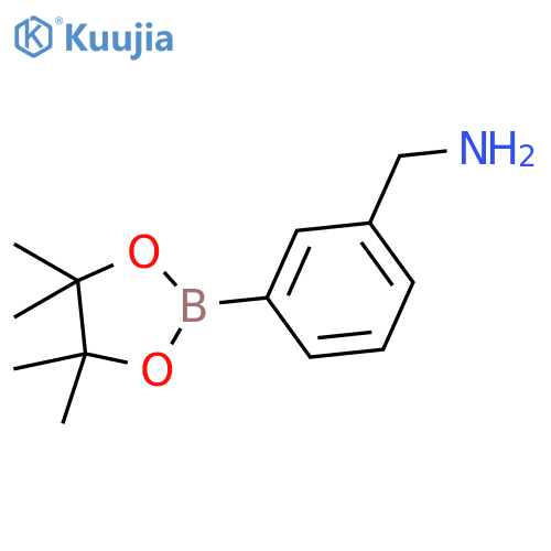 3-(tetramethyl-1,3,2-dioxaborolan-2-yl)phenylmethanamine structure
