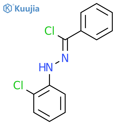 Benzenecarbohydrazonoylchloride, N-(2-chlorophenyl)- structure