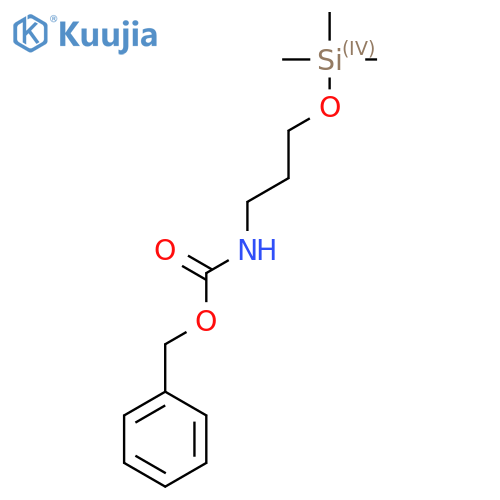 benzyl N-{3-(trimethylsilyl)oxypropyl}carbamate structure