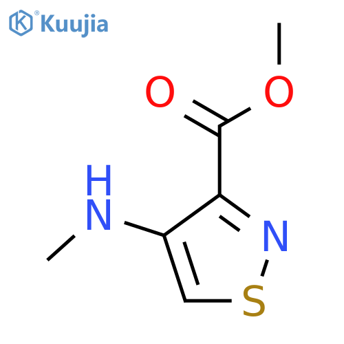 Methyl 4-(methylamino)-1,2-thiazole-3-carboxylate structure