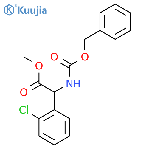 methyl 2-{(benzyloxy)carbonylamino}-2-(2-chlorophenyl)acetate structure