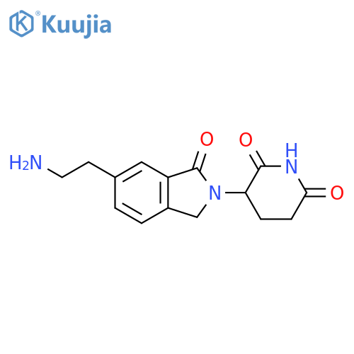 3-(6-(2-Aminoethyl)-1-oxoisoindolin-2-yl)piperidine-2,6-dione structure