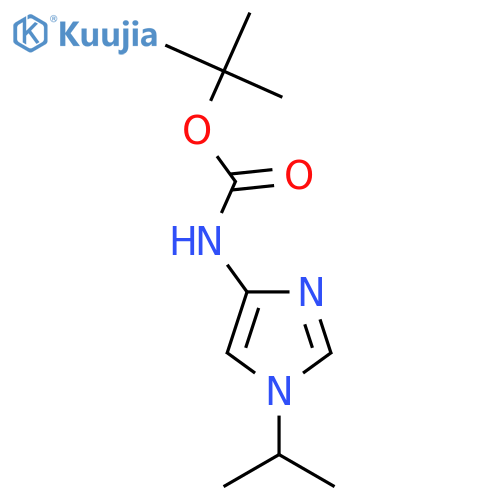 tert-butyl N-1-(propan-2-yl)-1H-imidazol-4-ylcarbamate structure