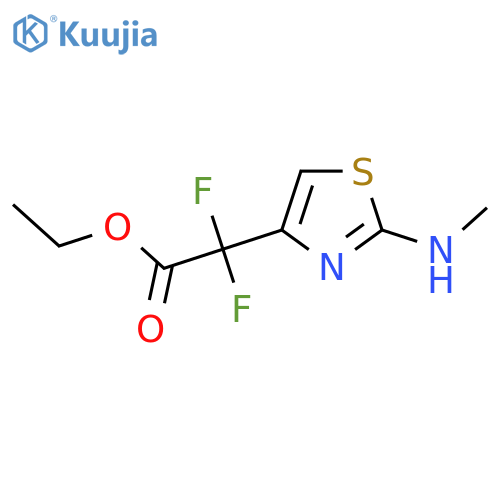 ethyl 2,2-difluoro-2-2-(methylamino)-1,3-thiazol-4-ylacetate structure
