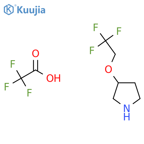 3-(2,2,2-trifluoroethoxy)pyrrolidine, trifluoroacetic acid structure