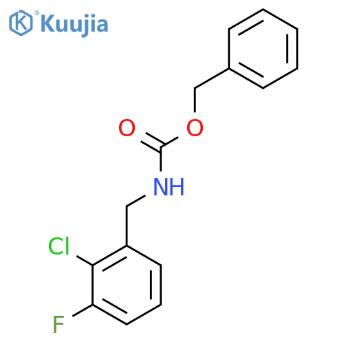 benzyl N-(2-chloro-3-fluorophenyl)methylcarbamate structure
