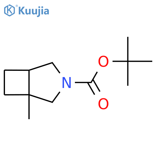 tert-butyl 1-methyl-3-azabicyclo3.2.0heptane-3-carboxylate structure