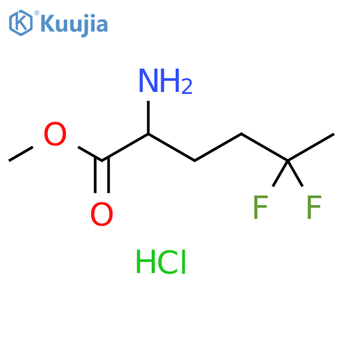 Norleucine, 5,5-difluoro-, methyl ester, hydrochloride (1:1) structure