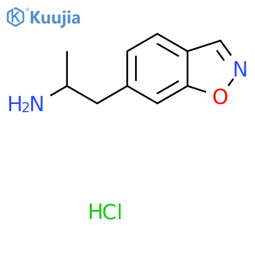 1-(1,2-Benzoxazol-6-yl)propan-2-amine hydrochloride structure