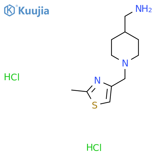 1-{1-(2-methyl-1,3-thiazol-4-yl)methylpiperidin-4-yl}methanamine dihydrochloride structure