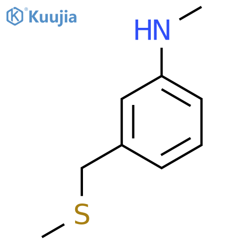 N-methyl-3-(methylsulfanyl)methylaniline structure