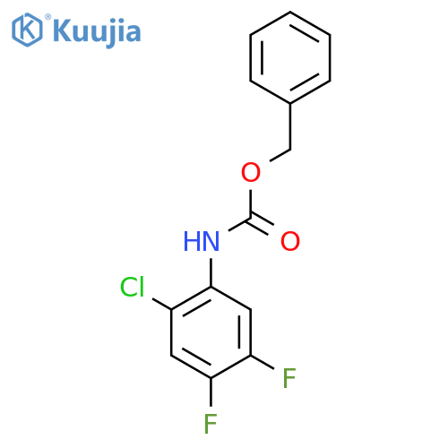 benzyl N-(2-chloro-4,5-difluorophenyl)carbamate structure