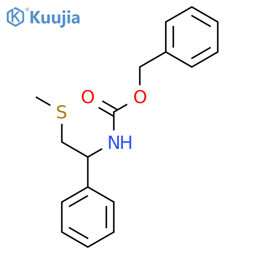 benzyl N-2-(methylsulfanyl)-1-phenylethylcarbamate structure