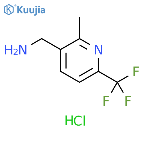 1-2-methyl-6-(trifluoromethyl)pyridin-3-ylmethanamine hydrochloride structure