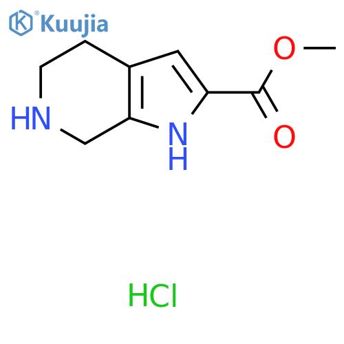 methyl 1H,4H,5H,6H,7H-pyrrolo2,3-cpyridine-2-carboxylate hydrochloride structure