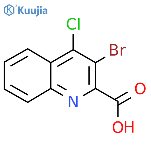 3-Bromo-4-chloroquinoline-2-carboxylic acid structure