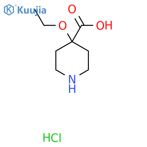 4-Ethoxypiperidine-4-carboxylic acid hydrochloride structure