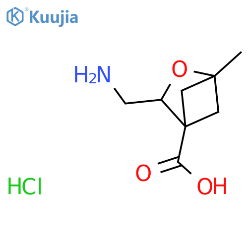 3-(aminomethyl)-1-methyl-2-oxabicyclo2.1.1hexane-4-carboxylic acid hydrochloride structure