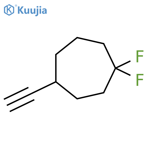 4-Ethynyl-1,1-difluorocycloheptane structure