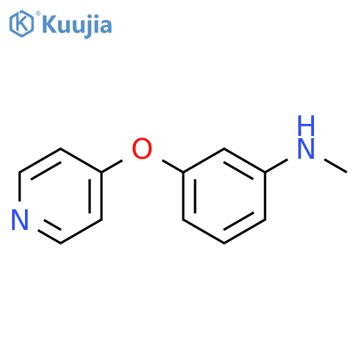 N-methyl-3-(pyridin-4-yloxy)aniline structure