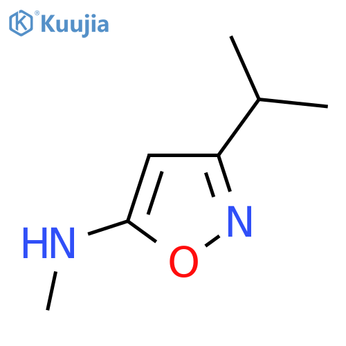 N-methyl-3-(propan-2-yl)-1,2-oxazol-5-amine structure