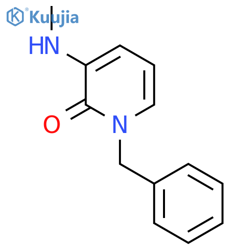 1-Benzyl-3-(methylamino)-1,2-dihydropyridin-2-one structure