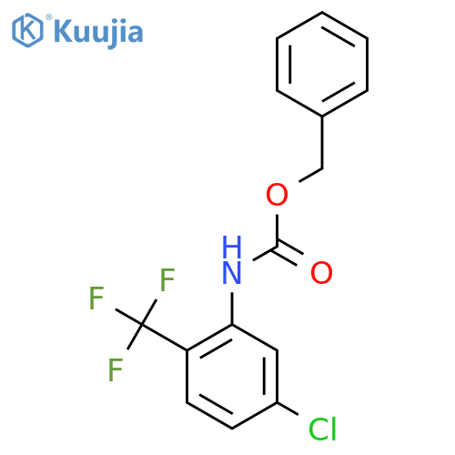 benzyl N-5-chloro-2-(trifluoromethyl)phenylcarbamate structure