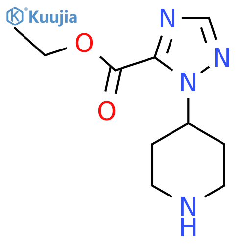 ethyl 1-(piperidin-4-yl)-1H-1,2,4-triazole-5-carboxylate structure