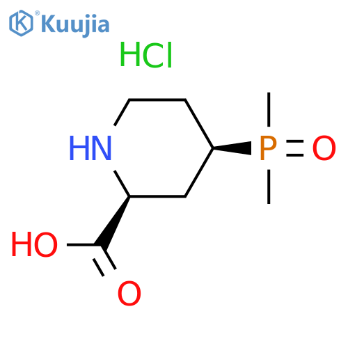 rac-(2R,4S)-4-(dimethylphosphoryl)piperidine-2-carboxylic acid hydrochloride, cis structure