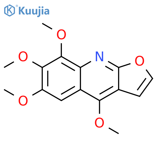 Furo[2,3-b]quinoline,4,6,7,8-tetramethoxy- structure