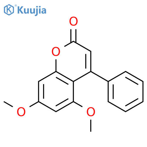 2H-1-Benzopyran-2-one, 5,7-dimethoxy-4-phenyl- structure