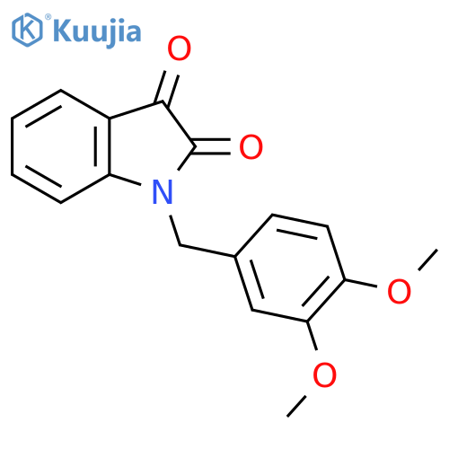 1-(3,4-Dimethoxy-benzyl)-1H-indole-2,3-dione structure