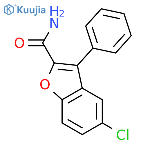 5-Chloro-3-phenylbenzofuran-2-carboxamide structure