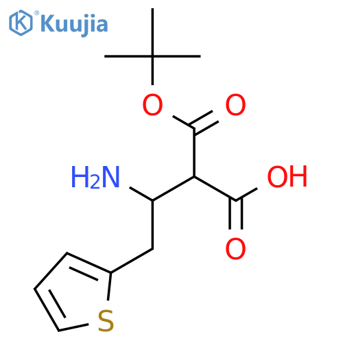 Boc-(2-thienyl)-D-beta-homoalanine structure