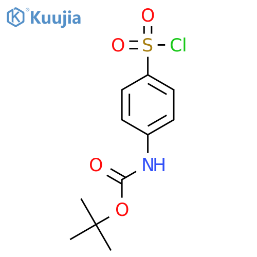 tert-butyl N-(4-chlorosulfonylphenyl)carbamate structure