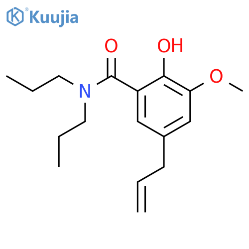 Benzamide,2-hydroxy-3-methoxy-5-(2-propen-1-yl)-N,N-dipropyl- structure