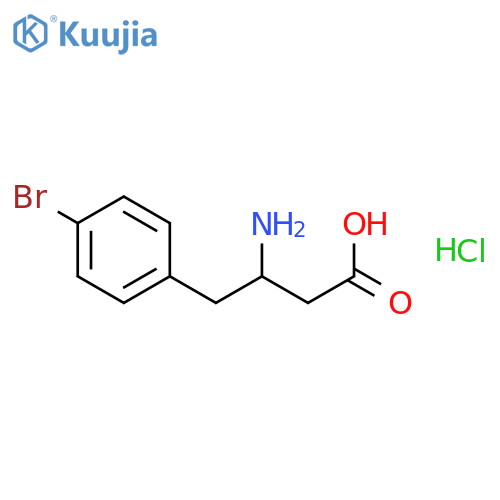 (S)-3-Amino-4-(4-bromophenyl)-butanoic acid hydrochloride structure