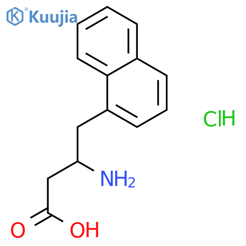 (S)-3-Amino-4-(naphthalen-1-yl)butanoic acid hydrochloride structure