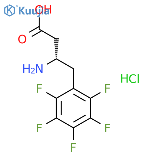 Pentafluoro-L-beta-homophenylalanine hydrochloride structure
