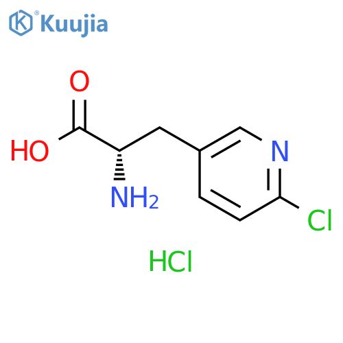 (S)-2-Amino-3-(6-chloropyridin-3-yl)propanoic acid dihydrochloride structure
