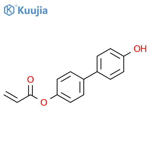 2-Propenoic acid, 4'-hydroxy[1,1'-biphenyl]-4-yl ester structure