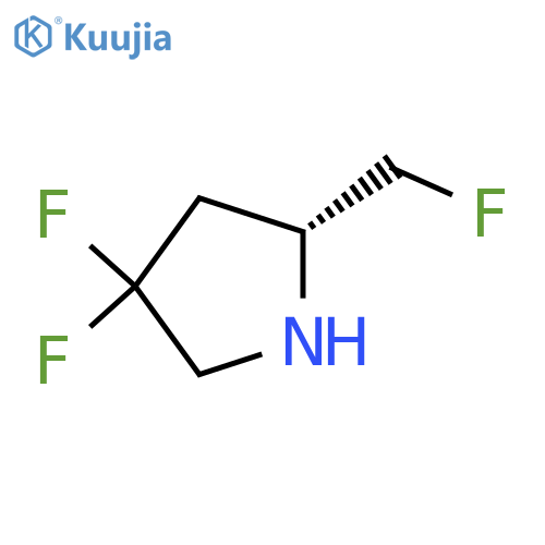 (R)-4,4-difluoro-2-(fluoromethyl)pyrrolidine structure