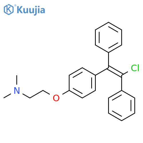 Ethanamine, 2-[4-[(1E)-2-chloro-1,2-diphenylethenyl]phenoxy]-N,N-dimethyl- structure