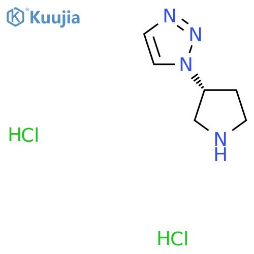1-(3R)-pyrrolidin-3-yl-1H-1,2,3-triazole dihydrochloride structure