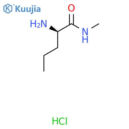 (2R)-2-amino-N-methylpentanamide hydrochloride structure