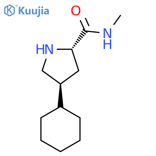 (2S,4S)-4-cyclohexyl-N-methylpyrrolidine-2-carboxamide structure
