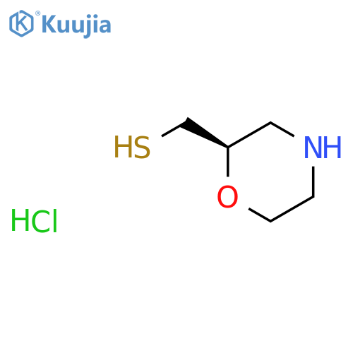 (2R)-morpholin-2-ylmethanethiol hydrochloride structure