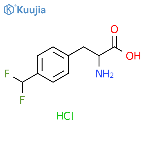 2-Amino-3-(4-(difluoromethyl)phenyl)propanoic acid hydrochloride structure