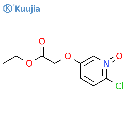 2-Chloro-5-(2-ethoxy-2-oxoethoxy)pyridine 1-oxide structure