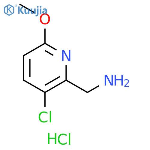(3-Chloro-6-methoxypyridin-2-yl)methanamine dihydrochloride structure